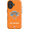 NBA New York Knicks Orange Primary Logo iPhone 16 Plus Impact Case
